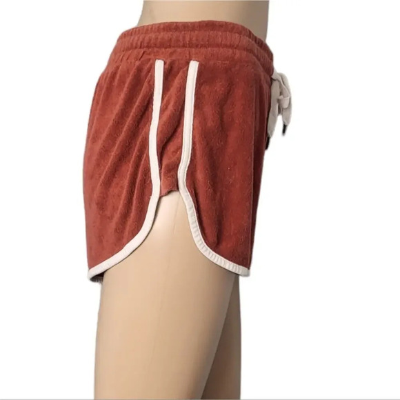 Forever 21 Rust Red White Stripes shorts - Picture 3 of 4